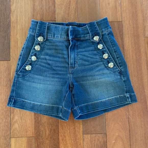 White House Black Market Pants - WHBM White House Black Market Mariner's Denim Shorts Medium Wash Sailor 00